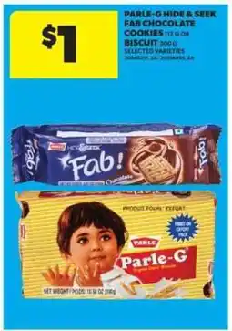 Real Canadian Superstore Parle-G Hide & Seek Fab Chocolate Cookies or Biscuit offer