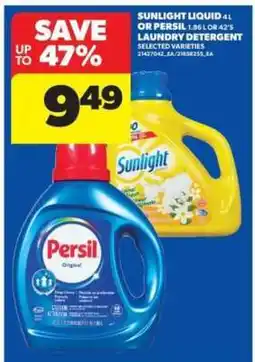 Real Canadian Superstore Sunlight Liquid 4L or Persil 1.86L or 42's Laundry Detergent offer