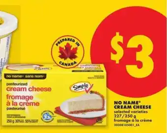 No Frills No Name Cream Cheese offer