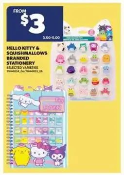Real Canadian Superstore Hello Kitty & Squishmallows Branded Stationery offer
