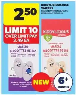 Real Canadian Superstore Kiddylicious Rice Wafers offer