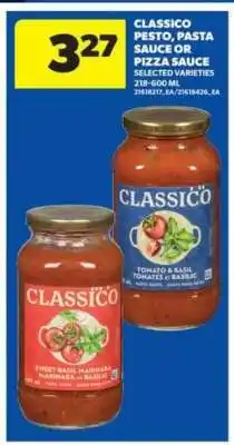 Real Canadian Superstore Classico Pesto, Pasta Sauce or Pizza Sauce offer