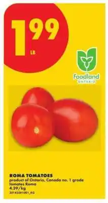 No Frills Roma Tomatoes offer