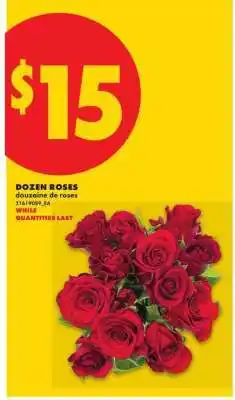 No Frills DOZEN ROSES offer