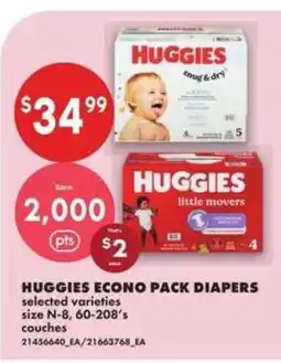 No Frills Huggies Econo Pack Diapers offer