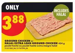 No Frills Ground Chicken or Halal Extra Lean Ground Chicken offer