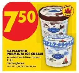 No Frills Kawartha Premium Ice Cream offer