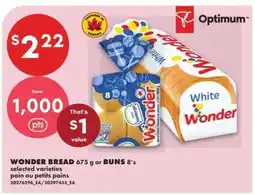No Frills WONDER BREAD 675 g or BUNS 8's offer
