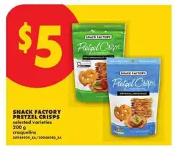 No Frills Snack Factory Pretzel Crisps offer