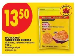 No Frills NO NAME SHREDDED CHEESE offer