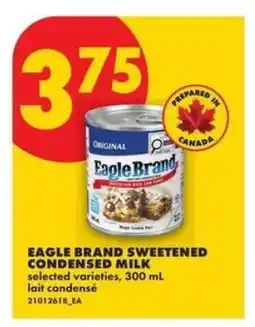 No Frills Eagle Brand Sweetened Condensed Milk offer