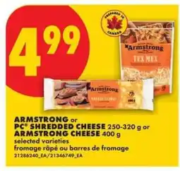 No Frills Armstrong or PC Shredded Cheese offer