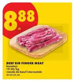 No Frills BEEF RIB FINGER MEAT offer
