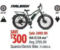 Canadian Tire Quanta Electric Bike. offer