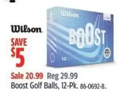 Canadian Tire Boost Golf Balls offer