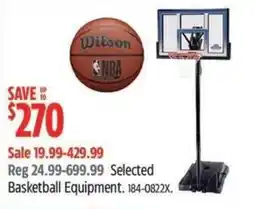 Canadian Tire Basketball Equipment offer