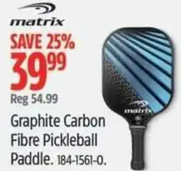 Canadian Tire Graphite Carbon Fibre Pickleball paddle offer
