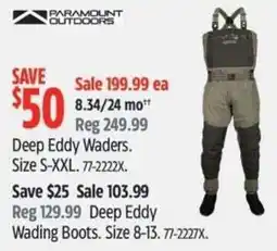 Canadian Tire Deep Eddy Waders offer