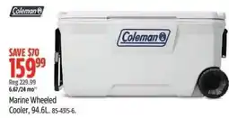 Canadian Tire Coleman Marine Wheeled cooler offer