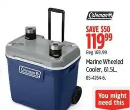 Canadian Tire Coleman Marine Wheeled Cooler offer