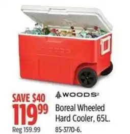 Canadian Tire Boreal Wheeled Hard Cooler offer