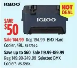 Canadian Tire Igloo bmx hard cooler offer