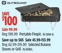 Canadian Tire Outbound portable firepit offer