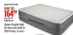 Canadian Tire WOODS Queen Double-High Air Bed with Built-in offer