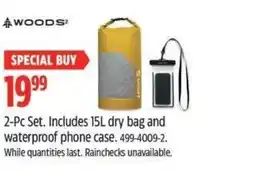 Canadian Tire WOODS 2-Pc Set. Includes dry bag and waterproof phone case offer