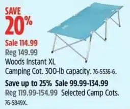 Canadian Tire Woods Instant XL offer