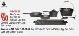 Canadian Tire WOODS Heritage Cast-Iron Camping Cookset with Crate offer