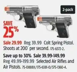 Canadian Tire SColt Spring Pistol offer