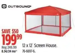 Canadian Tire OUTBOUND 12 x 12' Screen House offer