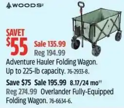 Canadian Tire WOODS Adventure Hauler Folding Wagon offer