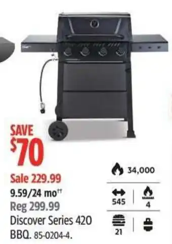 Canadian Tire Discover Series 420 BBQ offer