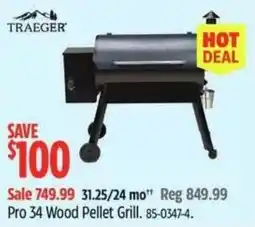 Canadian Tire 34 Wood Pellet Grill offer