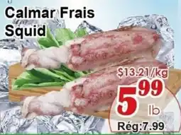 Marche C&T Calmar frais squid offer