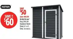 Canadian Tire Outdoor Resin Shed offer