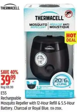 Canadian Tire THERMACELL Mosquito Repeller with 12-Hour Refill & 5.5-Hour Battery offer
