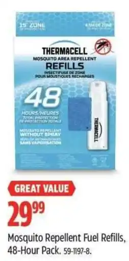 Canadian Tire THERMACELL Mosquito Repellent Fuel Refills offer