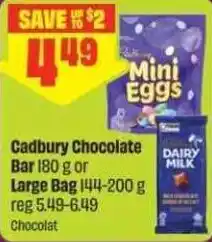 Chalo FreshCo Cadbury chocolate bar offer