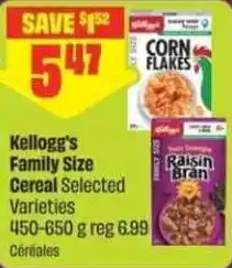 Chalo FreshCo Kellogg's family size cereal offer