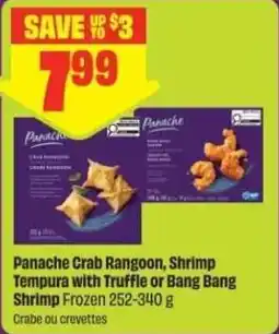 Chalo FreshCo Panache crab rangoon, shrimp tempura with truffle or bang bang shrimp offer