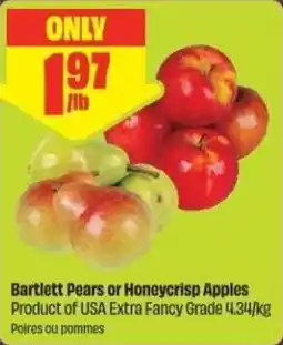 Chalo FreshCo Bartlett pears or honeycrisp apples offer