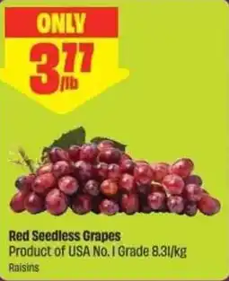 Chalo FreshCo Red seedless grapes offer
