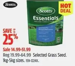 Canadian Tire SCOTTS Selected Grass Seed offer