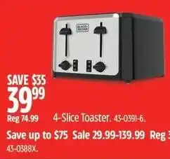 Canadian Tire 4-Slice Toaster offer