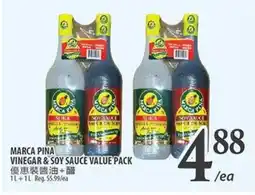 Al Premium Food Mart MARCA PINA VINEGAR & SOY SAUCE VALUE PACK offer