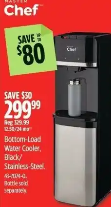 Canadian Tire MASTER CHEF Bottom-Load Water Cooler, Black/ Stainless-Steel. offer