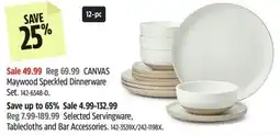 Canadian Tire Maywood Speckled Dinnerware offer